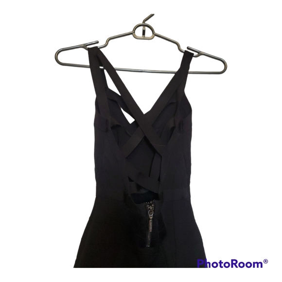 MARCIANO Guess Black Back Cut-Out Bodycon Dress - Size XXS, 00 - Picture 2 of 5